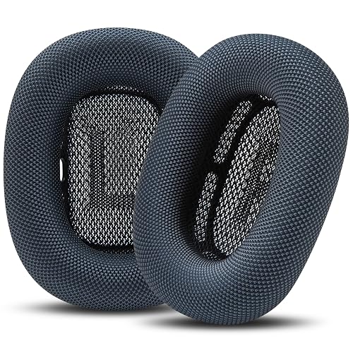 WC PadZ Max - Ear Cushions Compatible with AirPods Max 1 & 2, Made by Wicked Cushions | Soft Fabric, Enhanced Comfort & Unique Style | Midnight