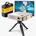 KODAK Luma 75 Complete Kit - Ultra Mini DLP Pocket Projector with Case, Tripod & 60” Screen, Rechargeable Battery, Built-in Speaker, HDMI, USB
