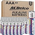 ACDelco 48-Count AAA Batteries, Maximum Power Super Alkaline Battery, 10-Year Shelf Life, Recloseable Packaging