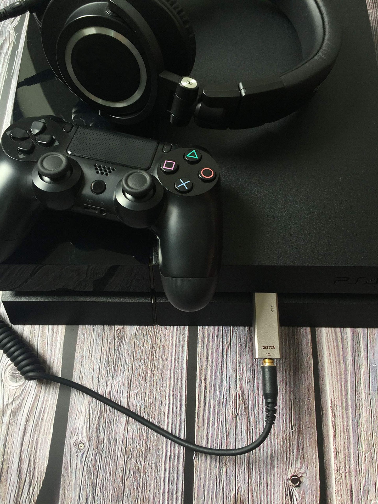 Reiyin DA-02 DAC 192khz 24bit Audio Adapter with Optical Headset Output for PC PS4 Game devices - Gray