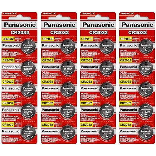 Panasonic CR2032 3 Volt Lithium Coin Battery (20 Batteries)