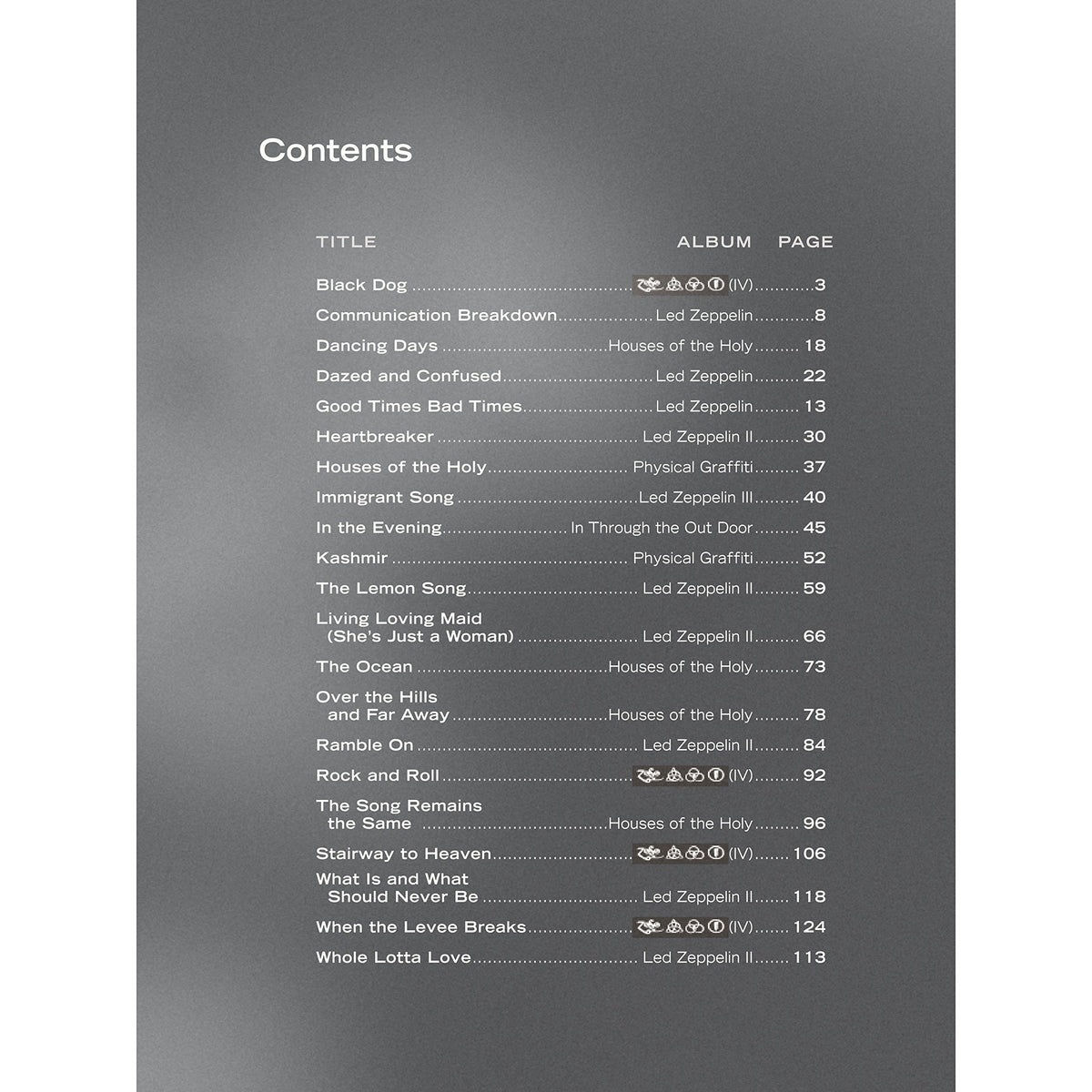 Led Zeppelin -- Bass TAB Anthology: Authentic Bass TAB