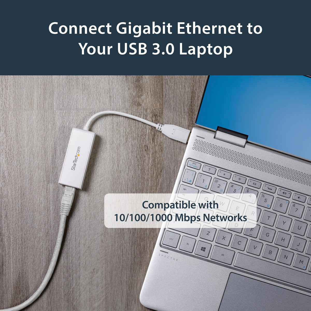StarTech USB to Ethernet Adapter, USB to RJ45 Adapter, TAA