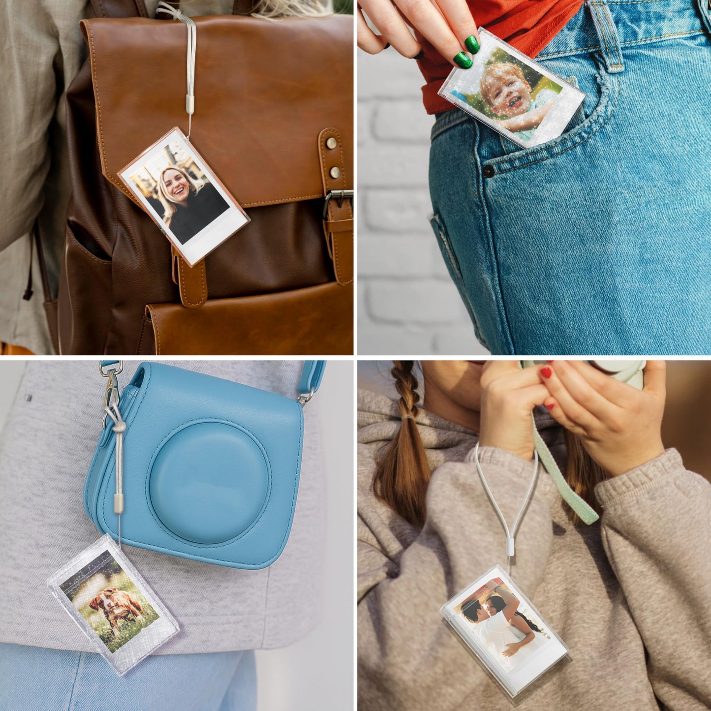 Instax Mini Polaroid Film Storage Case for Fujifilm Instax Mini EVO/12/11/9/8/99/90/40/SE Films, Instant Camera Photos Accessories, 2x3 Polaroid
