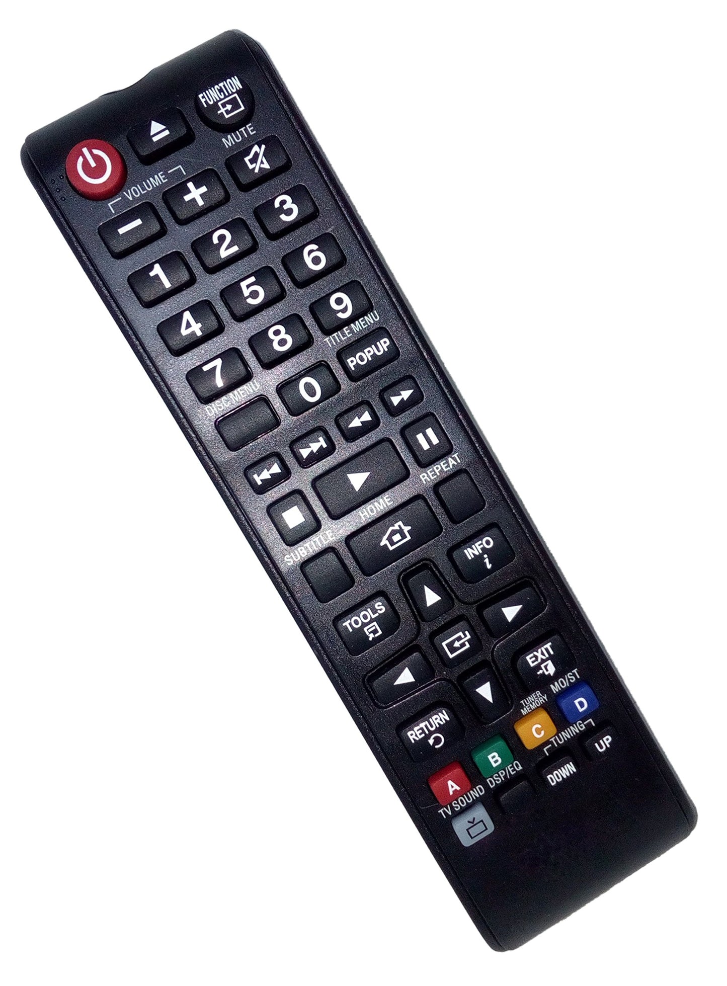 Replaced Remote Control Compatible for Samsung HTF4500/XU HT-J4500 HTHM55ZA HT-H4500R HTH5500WZA 3D Blu-Ray DVD Home Theater Sound System