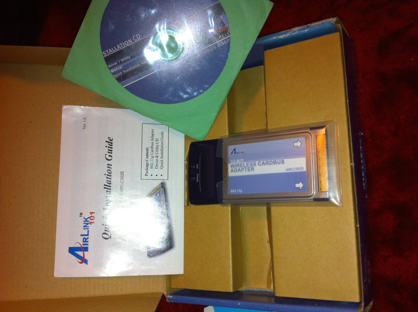 AIRLINK 101 AWLC3028 802.11g Wireless Cardbus Adapter