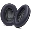 WC Wicked Cushions Upgraded Replacement Ear Pads for Bose QC35 & QC35ii (QuietComfort 35) Headphones & More - Softer Leather, Luxurious Memory Foam