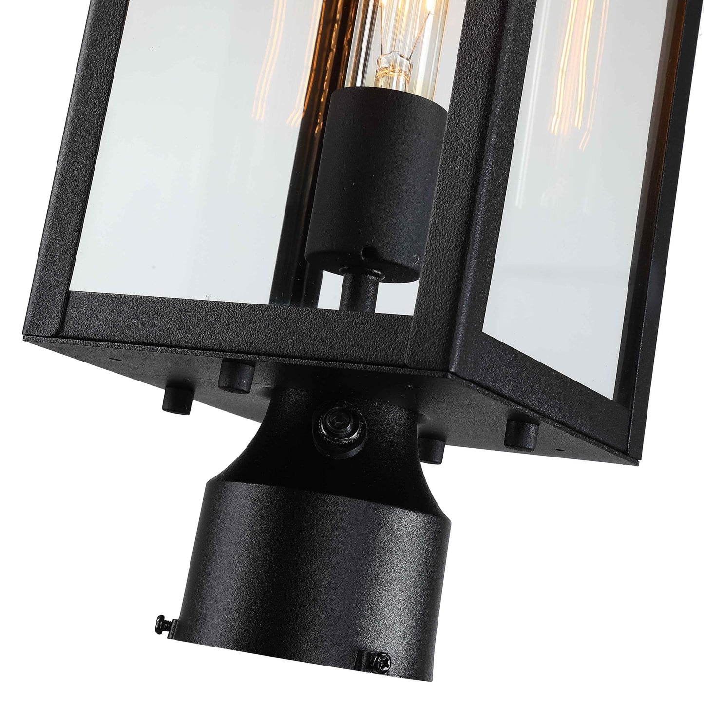 Faymart lighting 21.3 Inch Outdoor Lamp Post Light Fixture Dusk to Dawn - Residential Sidewalk Lamp Post Sconce Dusk to Dawn Outside Pole Lantern