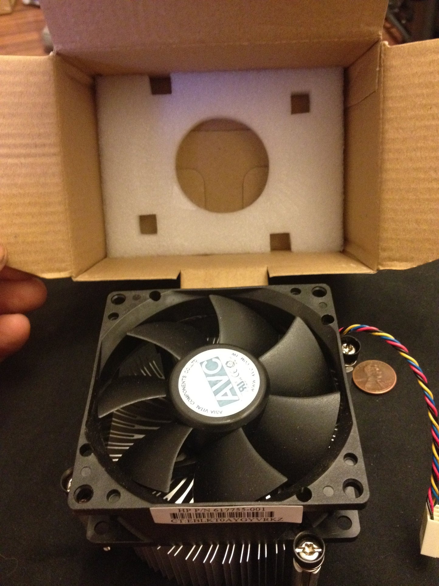 caryshop CPU Heatsink & Fan Cooler Socket AVC for H/p 617755-001 Intel Hp Led