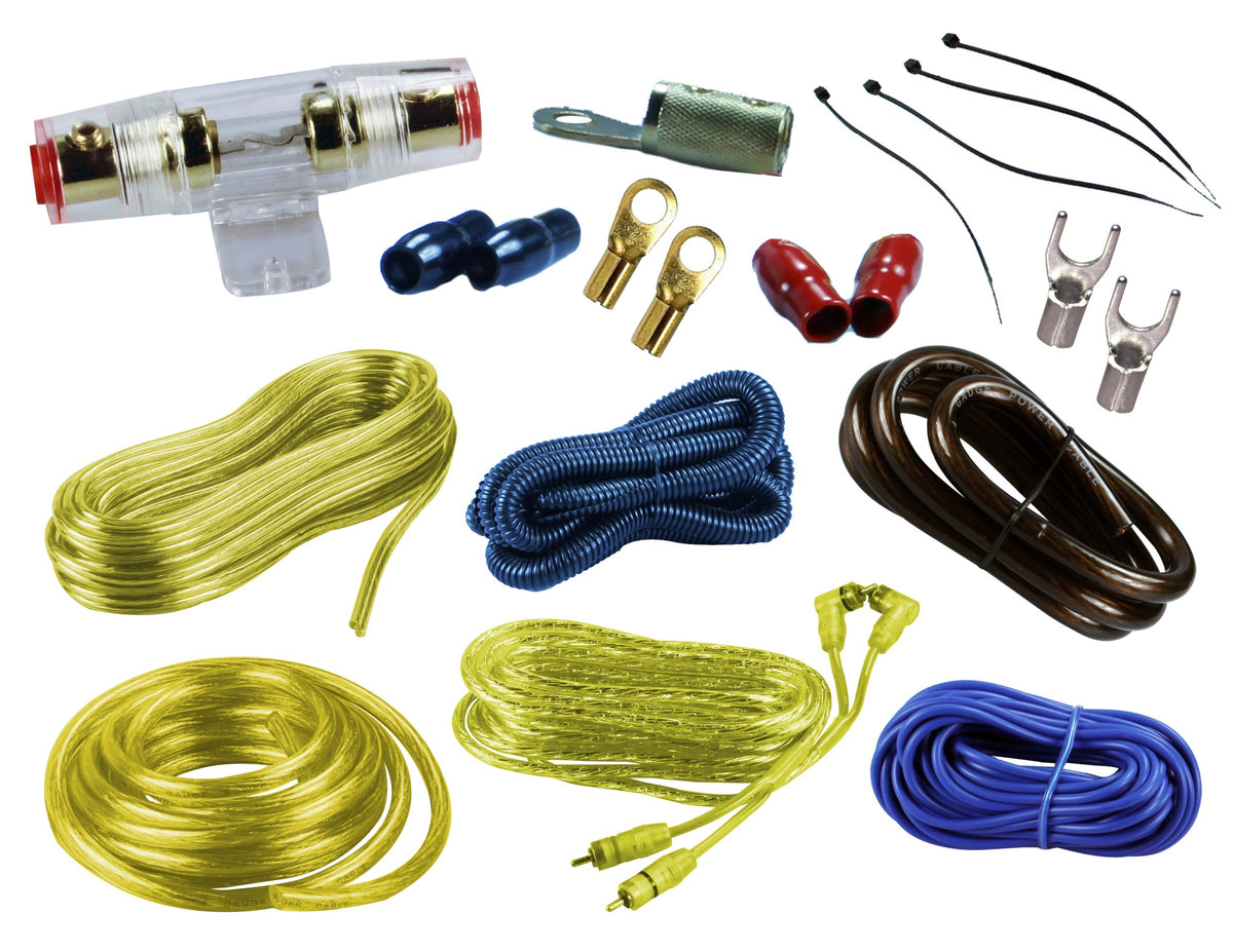 Absolute USA KIT-4YL 2000 Watts Complete Amplifier Hookup Kit (Yellow Color)