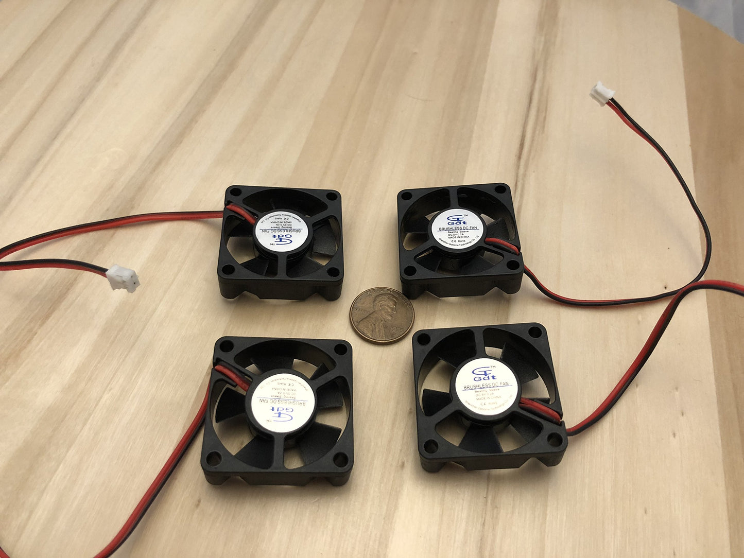 4 Piece 3510 5V 2pin 35x35x10mm DC Cooling Fan 35mm brushless C9
