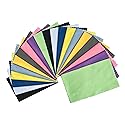ColorYourLife 20-Pack Microfiber Cleaning Cloths for Smart Phones, Laptops, Tablets, Lenses, LCD Monitor, TV, Camera, Eyeglasses, Optics Etc