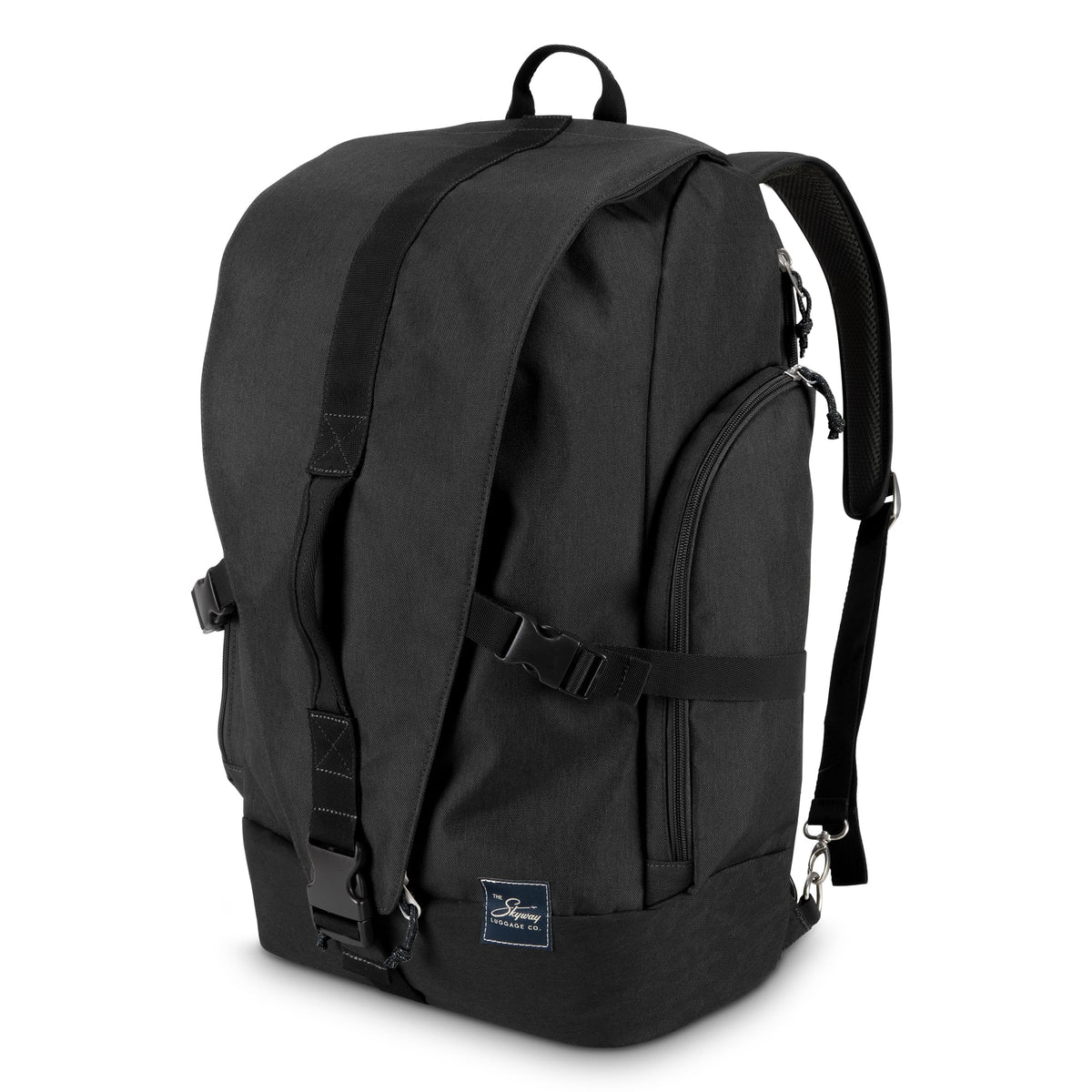 Skyway Luggage Rainier Weekender Backpack, Eco-Friendly, Made of 100% rPET Travel Laptop Bag for Women & Men, Flight Approved Carry On Bag, 43L