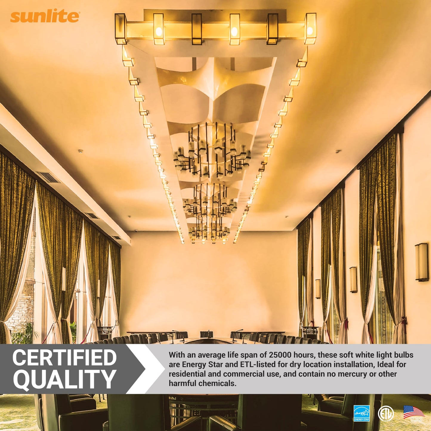 Sunlite G16.5 Light Bulb LED, 7 Watts (60W Equiv.), 500 Lumens, Dimmable, Type G Globe Shape E12 Candelabra Base, Short Bulbs, Vanity Mirror Bulbs
