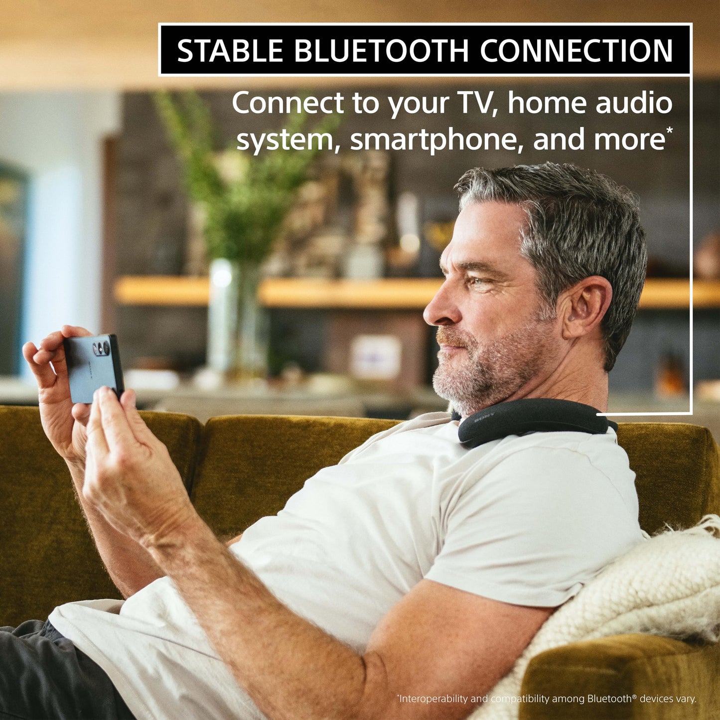 Sony BRAVIA Theater U Wireless Wearable TV Speaker with Bluetooth, Personalized Home Theater Audio, Gaming Compatibility, Built-in mic, 12 Hour