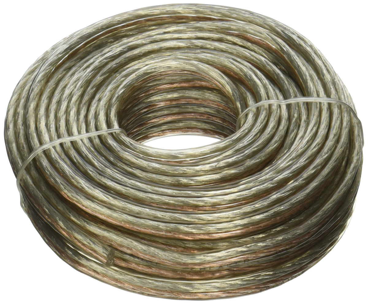 Absolute S1240 40-Feet 12 Gauge Car and Home Stereo Clear Speaker Wire