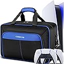 COMECOI Carrying Case for PS5, Travel Case for PS 5 Protective, Large Capacity Storage Bag Compatible with Playstation 5 Disk/ Digital Edition