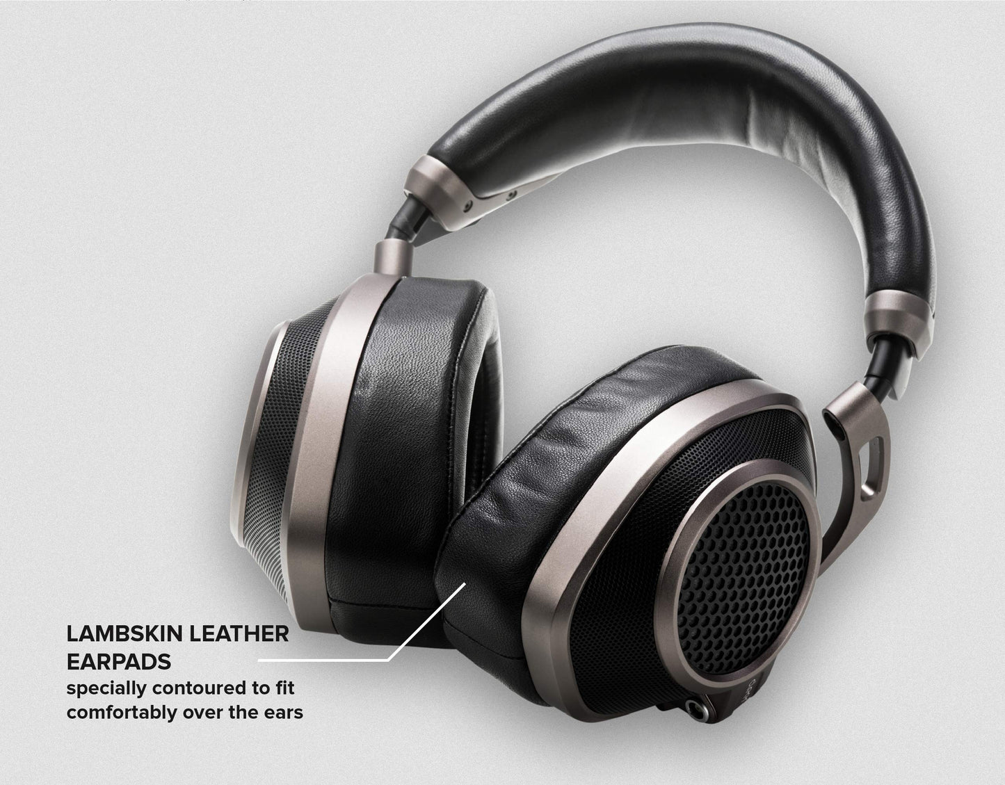 Cleer Audio NEXT Wired Audiophile Headphones - High End Lambskin Memory Foam Studio Earpads, Open Back, Alloy Structure, Innovative Ironless…