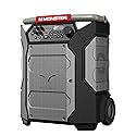 Monster Rockin' Roller 270 Portable Indoor/Outdoor Wireless Speaker, 200 Watts, Up to 100 Hours Playtime, IPX4 Water Resistant, Qi Charger, Connect
