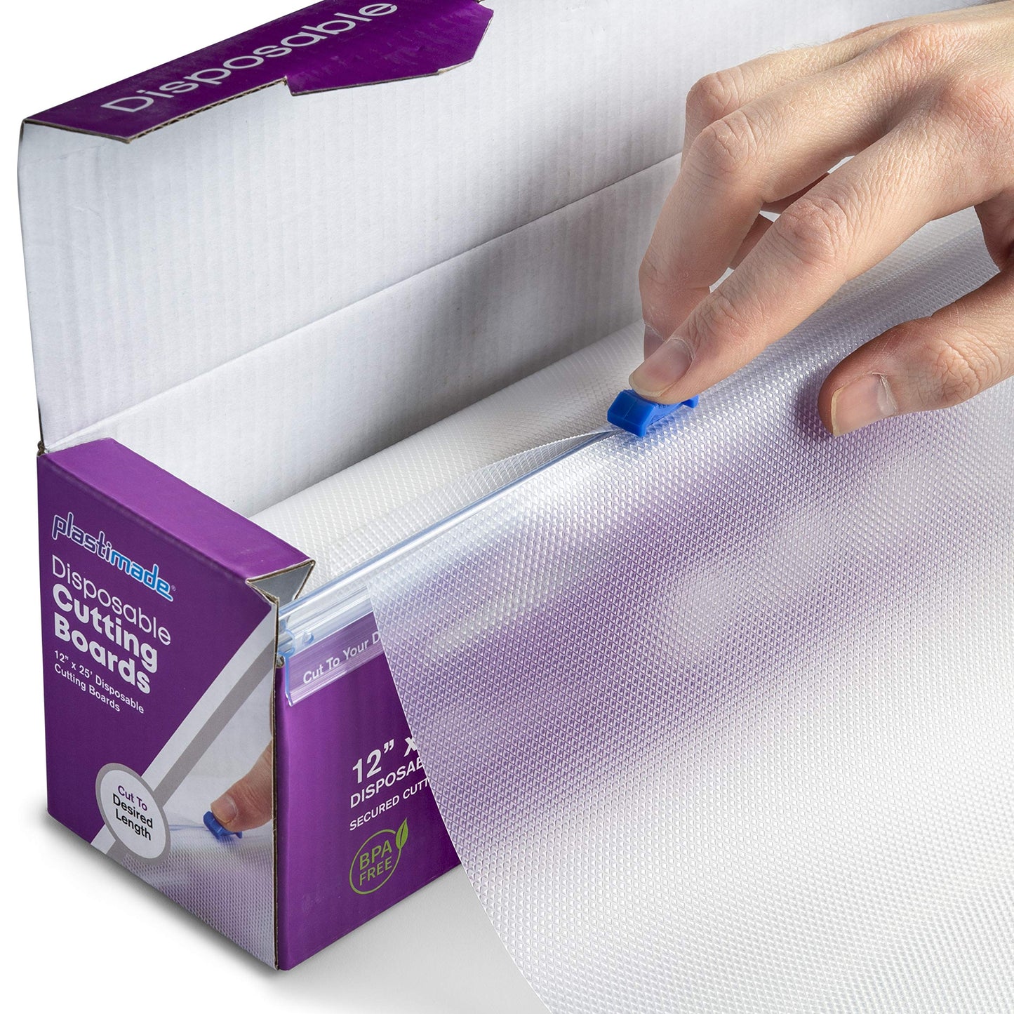 Plastimade Disposable Plastic Cutting Board | Easy To Use Flexible Cutting Board Sheets With Built In Sliding Cutter | For Thanksgiving Cooking Prep…