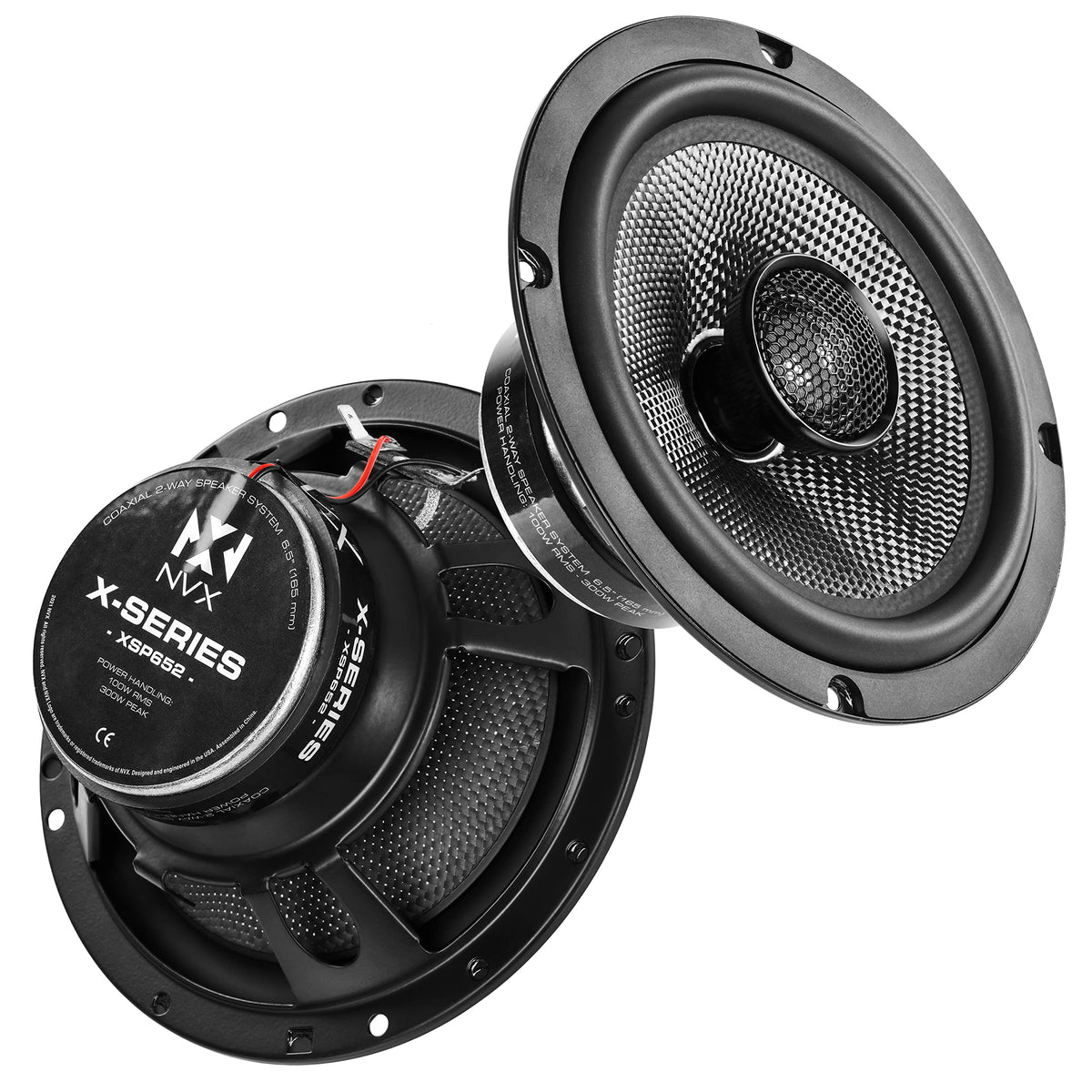 NVX® 6.5" Car Speakers 2-Way 6-1/2 inch Coaxial Speaker (Pair)