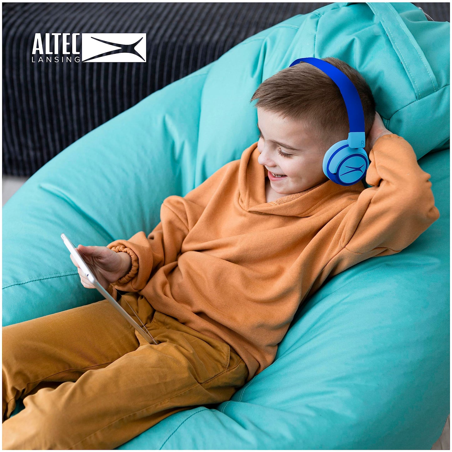 Altec Lansing Kid Safe 2-in-1 Wireless Bluetooth Headphones - Crystal Clear Sound, Safe Volume Limiting, Foldable Design - Enjoy Audio and Protect…