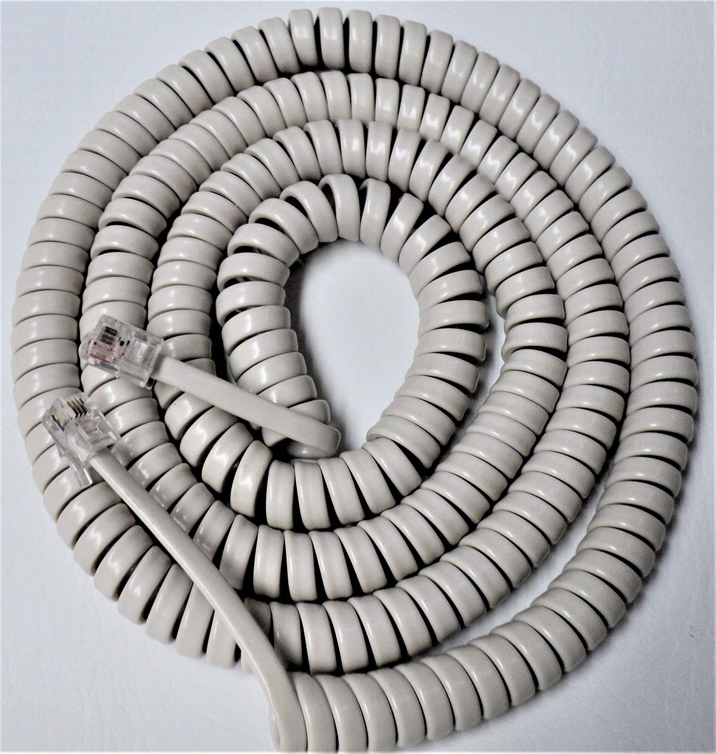 DIY-BizPhones 5-Pack Lot Off White 25 Ft Long Handset Cord Compatible with Panasonic Phone KX T7000 TS TSC Series T7020 T7030 T2335 T2355 T2365 TS105