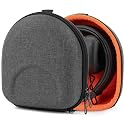 Geekria Shield Headphones Case Compatible with Marshall Major V/IV/III/II, Mid ANC and More, Replacement Hard Shell Travel Carrying Bag (Dark Grey)