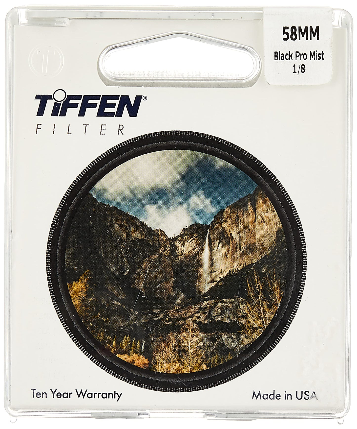 Tiffen 58mm Black Pro-Mist 1/8 Filter|Black Pro-Mist Filter|Ultra Slim|Cinematic Effect Camera for Portrait Photography/Video/Vlog