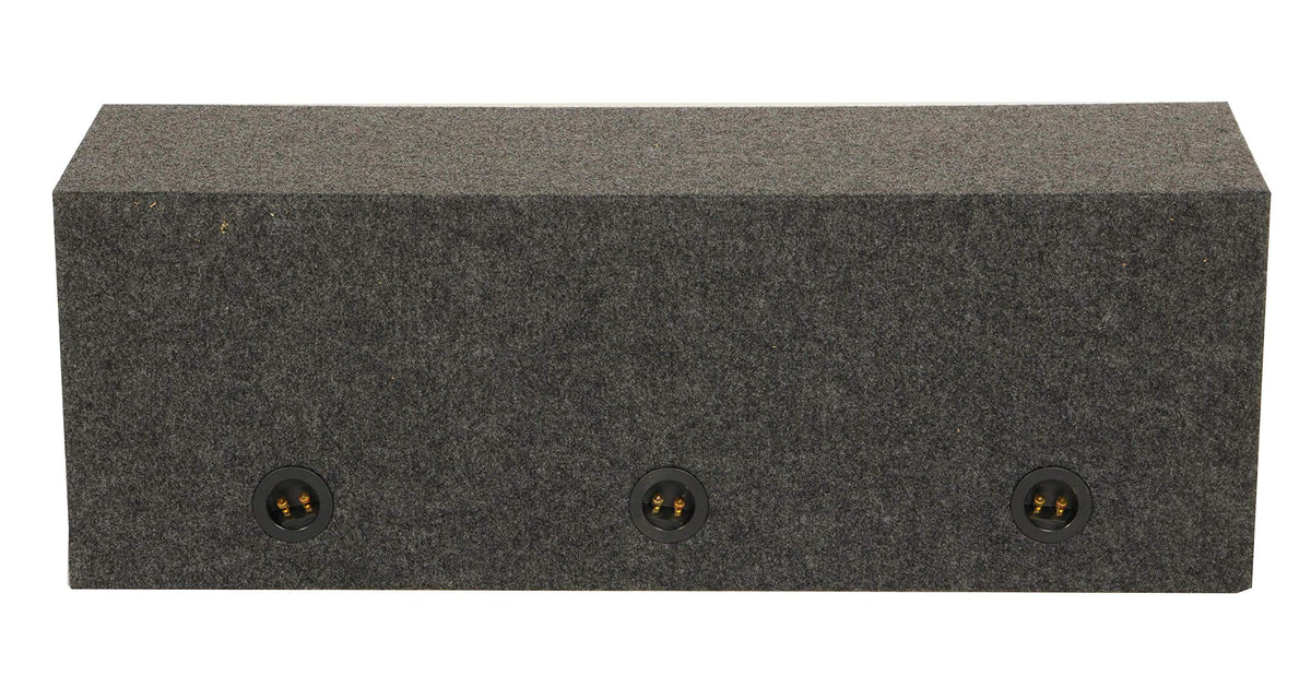 QPower HD12-3HOLE Triple 12-Inch Sealed Subwoofer Box