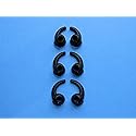 6pcs: 3 Pairs S/M/L (B) Left and Right Side Ear Stabilizers Helper Eartips Compatible with Jaybird Bluebuds X Earphones Headphones