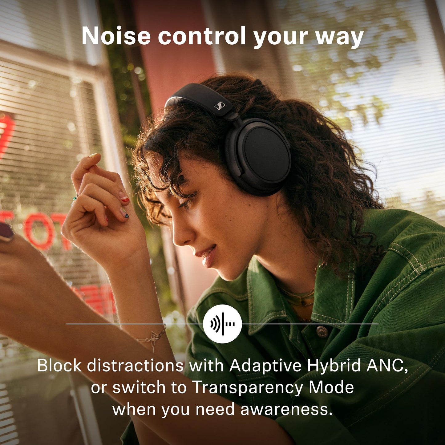 Sennheiser ACCENTUM Plus Wireless Bluetooth Headphones Noise Cancelling - Quick-Charge Feature, Up to 50HR Playtime, Adaptive Hybrid ANC, Bluetooth…