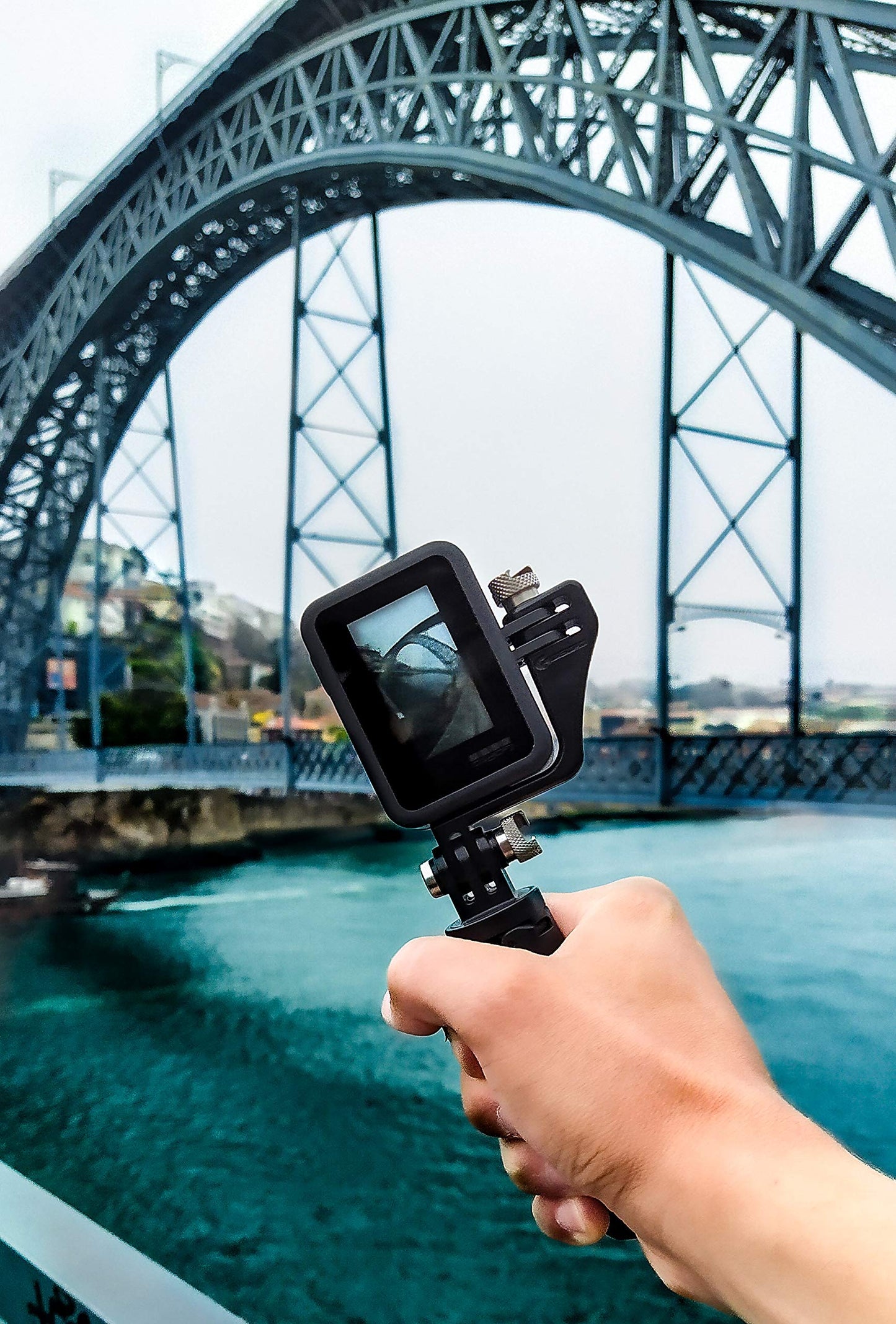Dreampick Vertical Mount for GoPro Hero 12 11 10 9 8 7 6 5 4, DJI Osmo Action Vertical Frame Camera Vertical Mount, VRT Vertical Adapter (for Gopro