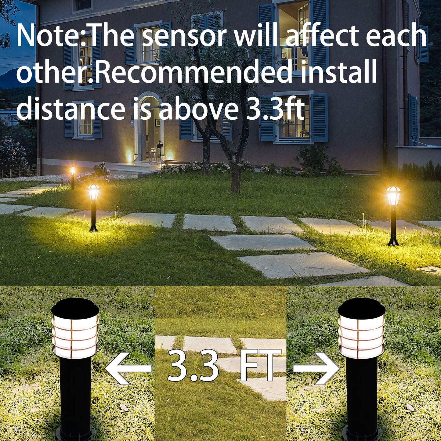 Dusk to Dawn Light Bulbs E12 Light Sensor Bulb 3000K Equivalent 60W E12 LED Candelabra Bulb,Auto On and Off for Home,Outdoor,Yard Light,Warm White (4