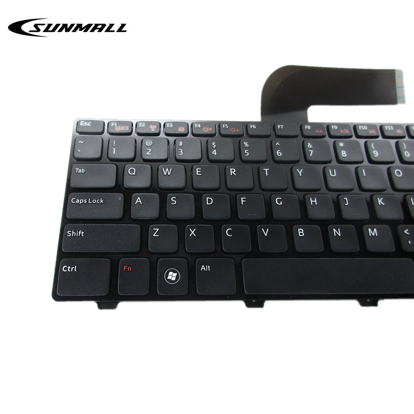 SUNMALL N5110 Keyboard Compatible with DELL Inspiron, Replacement Laptop Keyboard with Frame Compatible with DELL Inspiron 15R N5110 M501Z M511R