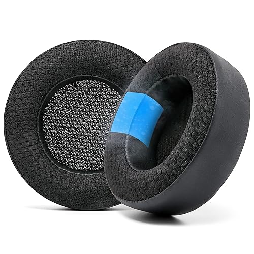 WC Freeze Virtuoso - Hybrid Fabric Cooling Gel Replacement Earpads for Corsair Virtuoso Gaming Headset, Made by Wicked Cushions, Improved Durability