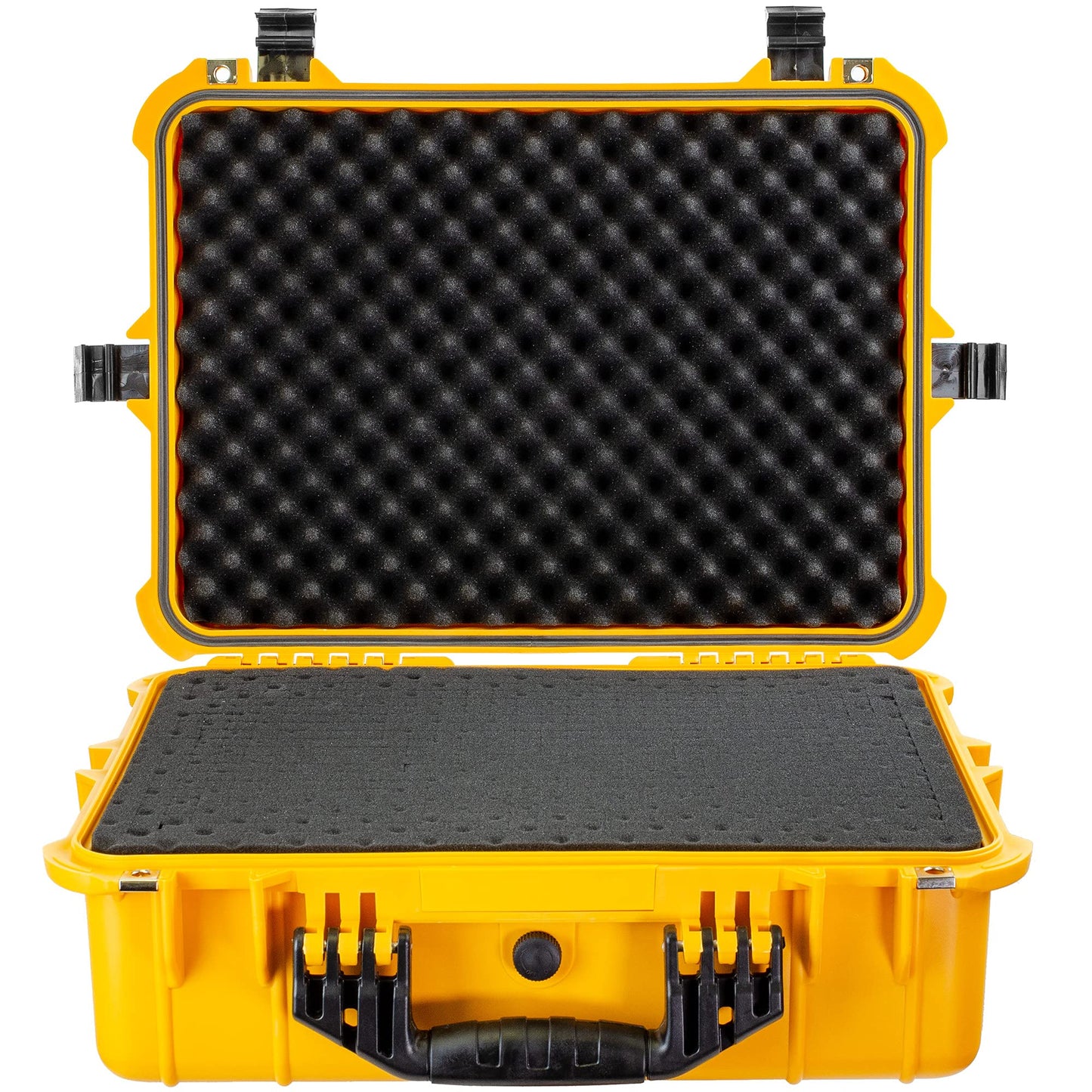 Eylar Large 20 Inch Protective Camera Case Water and Shock Proof With Foam (Yellow)