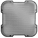 KICKER 52GL712 12" Square Mesh Grille