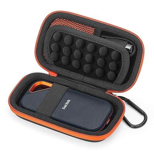 Yinke Hard Case for SanDisk Extreme Pro/SanDisk Extreme Portable External SSD 500GB 1TB 2TB, Travel Case Protective Cover Storage Bag
