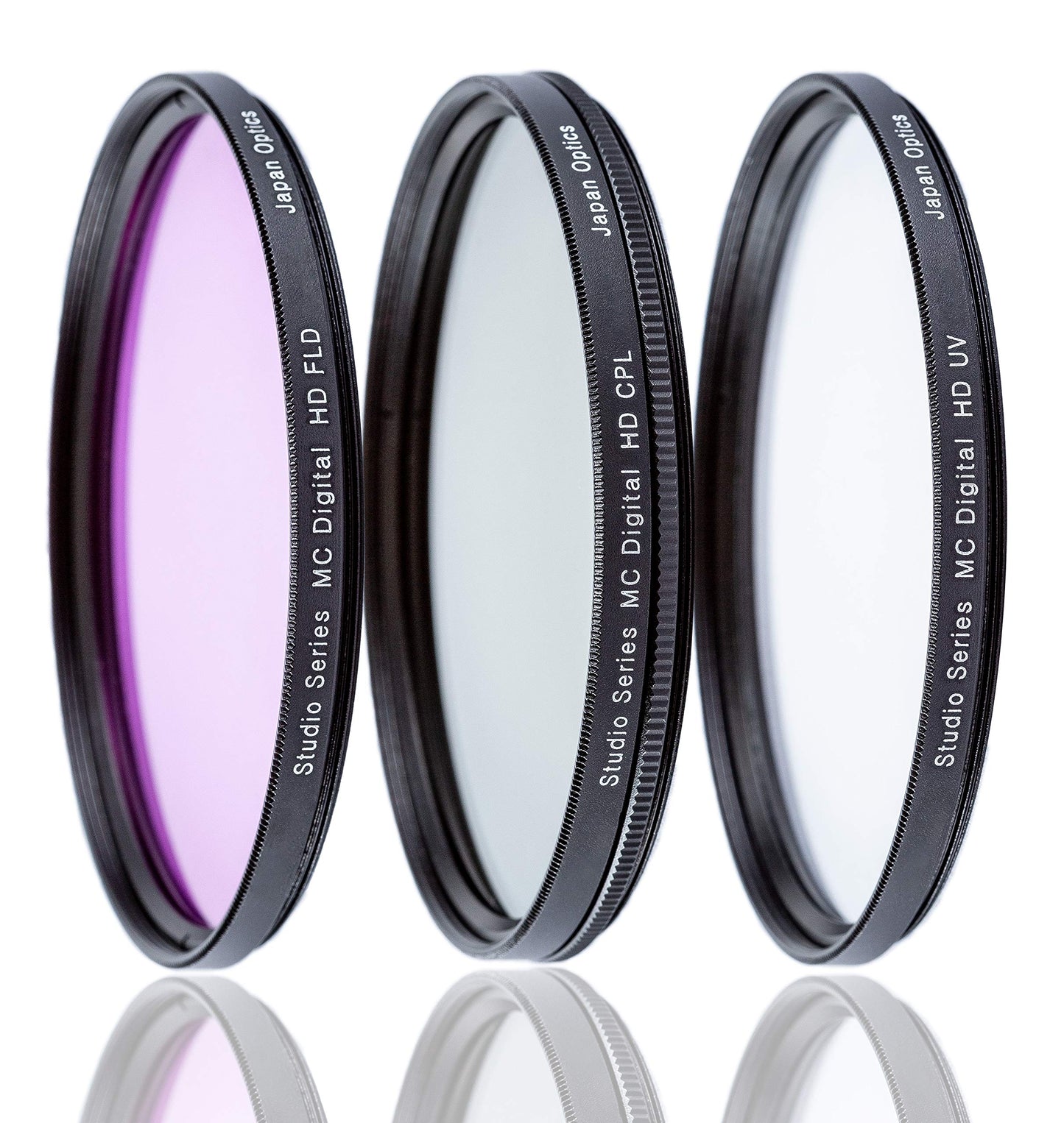 Ultimaxx Professional 3-Piece Multi-Coated Filter Set for Digital and Video Cameras with HD Optics and 52mm Diameter