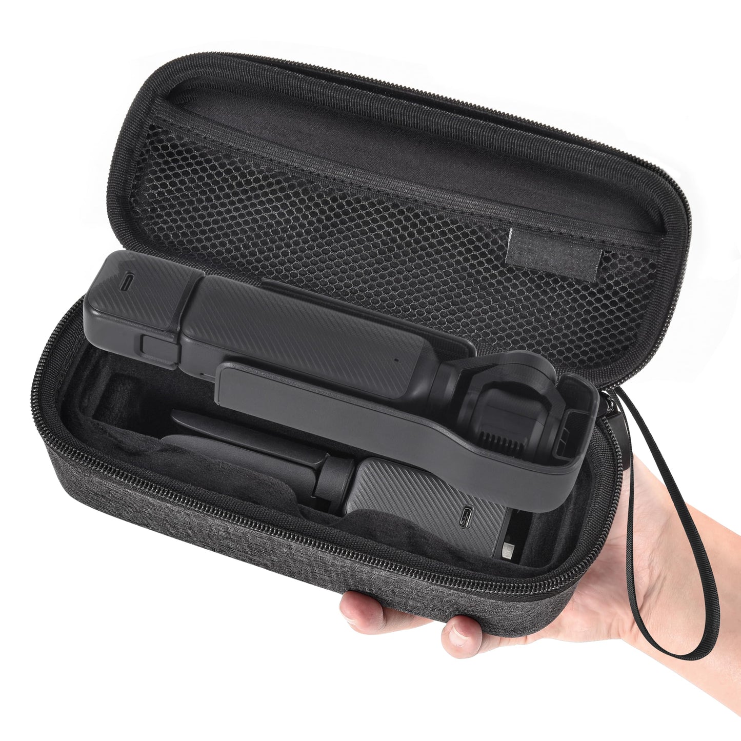 STARTRC PHOTO Dual Layer Carrying Case for DJI Osmo Pocket 3/for Xtra Muse, Portable LightWeight Hard Storage Bag with Wrist Strap Handbag for DJI