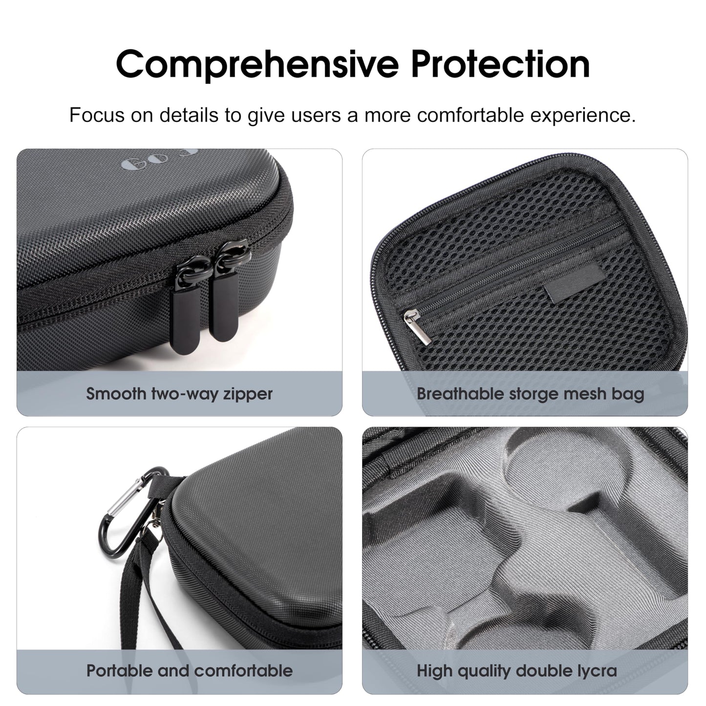 STARTRC VCR Carrying Case for Insta360 GO 3S Accessories Storage Bag Mini Protective Travel Case Compatible for Insta 360 GO 3S/go 3 Action Camera