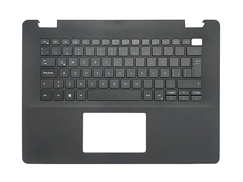 Laptop Keyboard Compatible for Dell Vostro V3400 V3405 3400 3405 0TV7CN Latin Layout Black with Palmrest Upper Cover Case Shell No Backlit