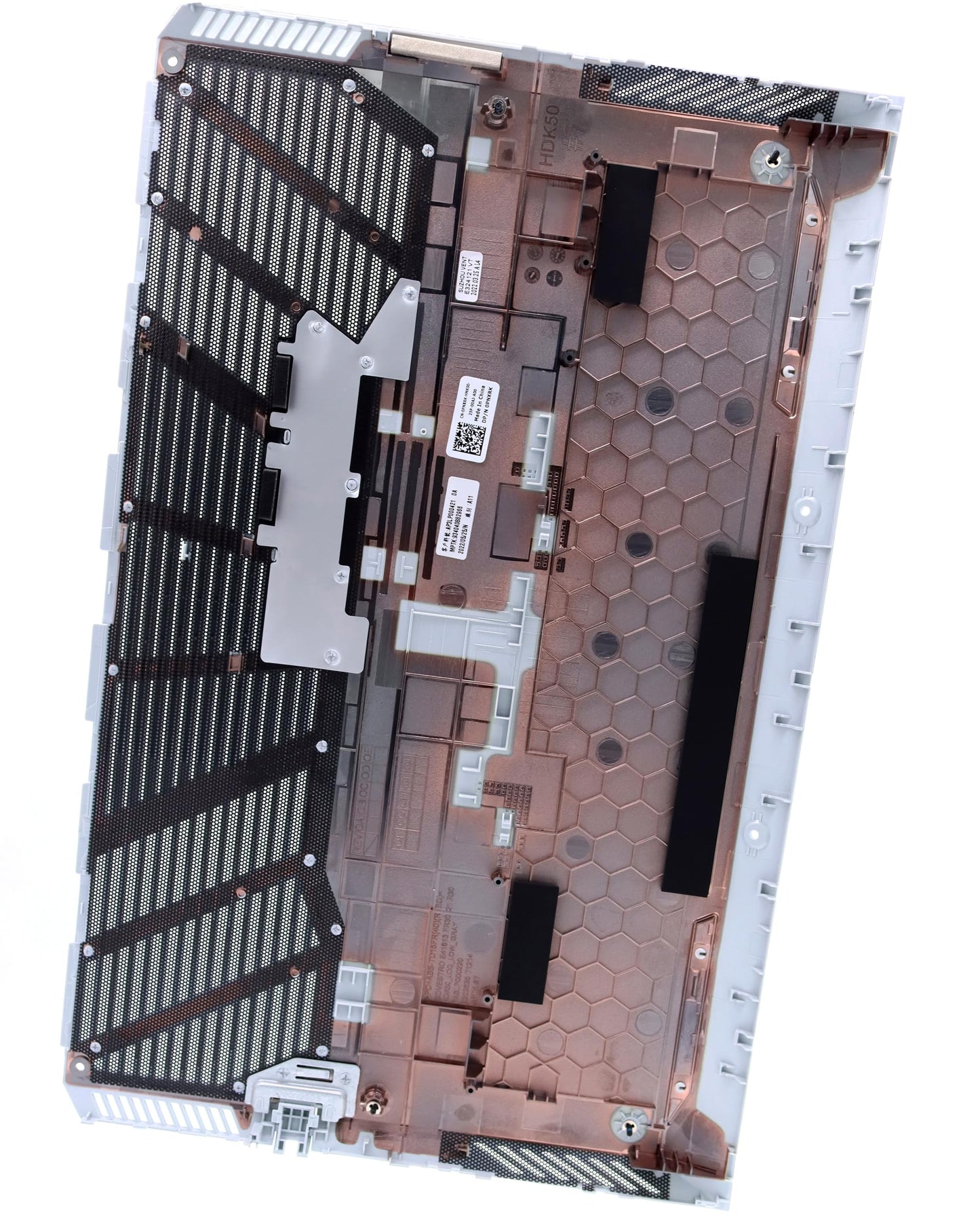 Deal4GO HDK50 Laptop Base Bottom Case Lower Enclosure Cover PNXRK 0PNXRK AP3LP000421 replacement for Dell G15 5510 5511 5515 (White & Phantom Grey)