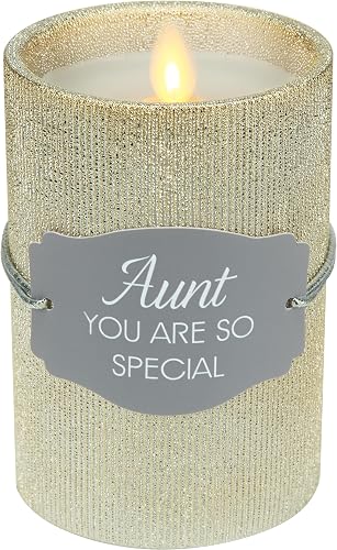 Pavilion Gift Company - Aunt - Realistic LED Flame Candle