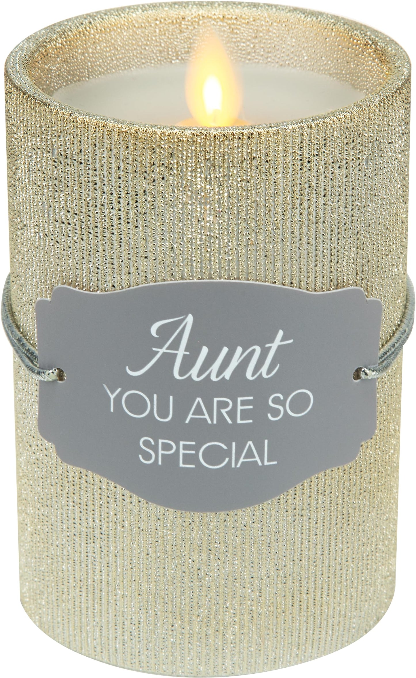 Pavilion Gift Company - Aunt - Realistic LED Flame Candle