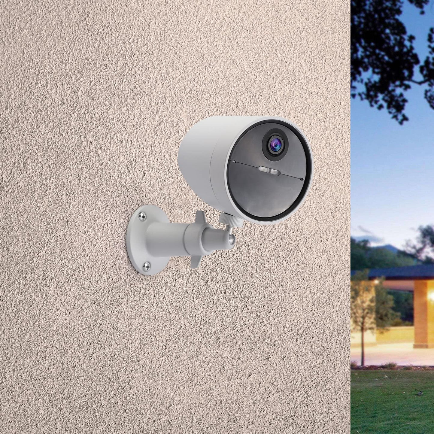 UYODM 2 Pack Wall Mount Holder Compatible with SimpliSafe Outdoor Security Camera, 360°Rotation Security Bracket with 1/4 Screw Thread , Camera Not