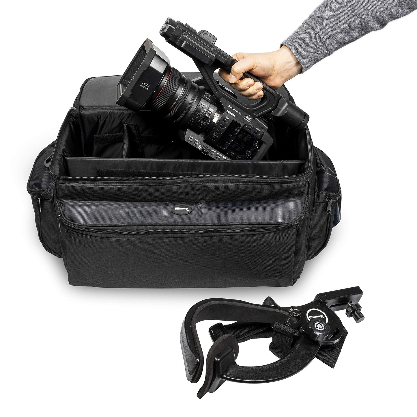 Ultimaxx Professional Well-Padded Extra-Large Water-Resistant Gadget Bag Compatible With Canon XF405, XF400, XF205, XF200, XF105, XF100, And More.