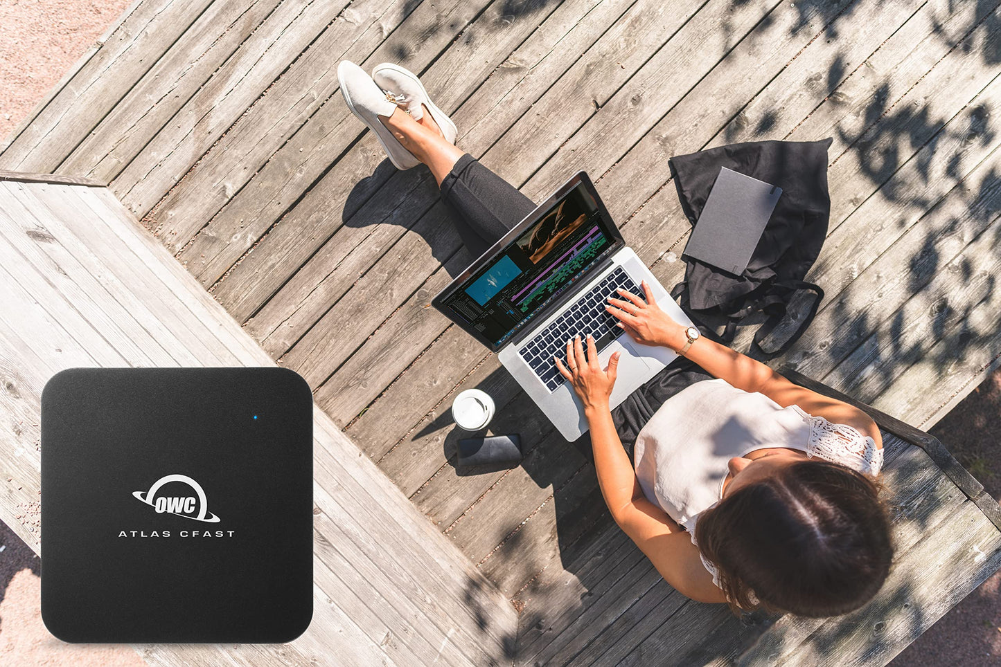 OWC Atlas CFast Card Reader with USB-C and USB-A Cable