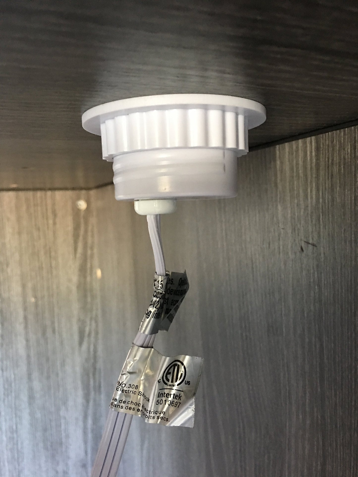 Desktop Power Grommet Outlet Data Center, 2" or 3" Hole No Drilling Required, 1 Outlet W/ 2 USB Ports (WHITE- 2" (No Drilling Required- 6ft Power